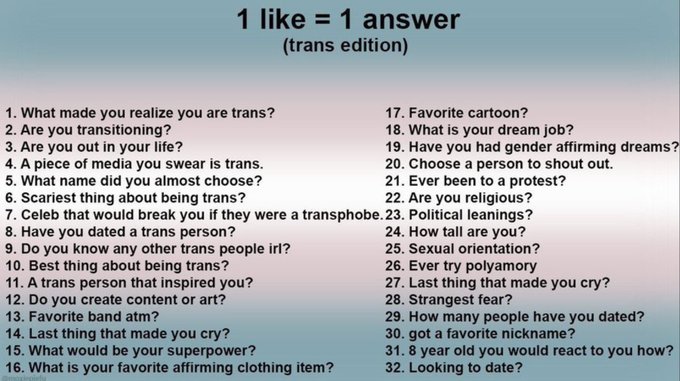 Let's do it! I love sharing info about myself :3 https://t.co/NPXNp3486p