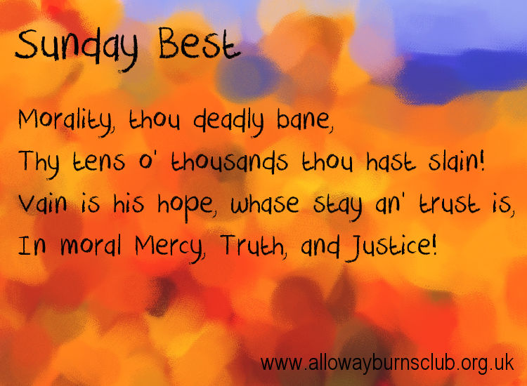 Sunday Best: Excerpt from 'A Dedication To Gavin Hamilton Esq' by Robert Burns (1786).  #TheBard  #RobertBurns  #Scottish  #Poetry
