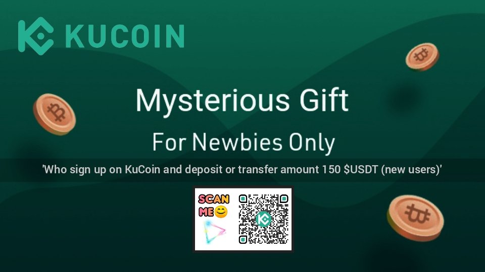 New users only! Who sign up on #KuCoin and deposit or transfer amount 150 $USDT, users can win 1 draw of Mysterious Gift

Join KuCoin👇for more info &amp; #giveaway
kucoin.com/ucenter/signup…

#BITCOIN #BTC #BNB #BSC #TRON #ETH #Cryptocurrency #Crypto

#CTBot Adrop Avg .71 TRX 71