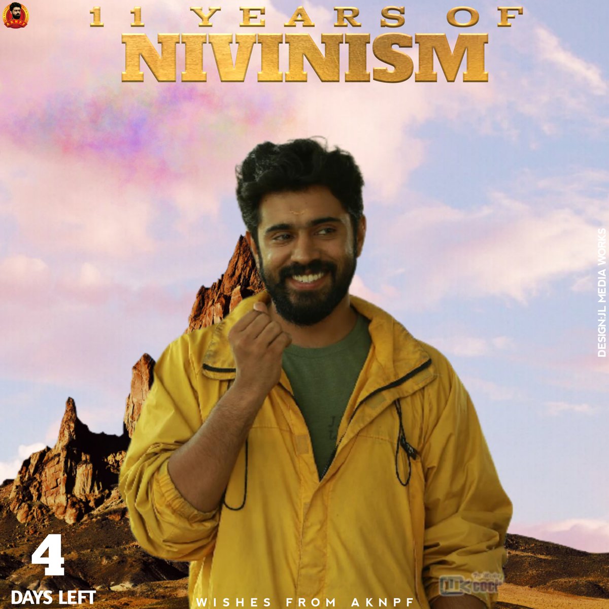 AKNPF_Official's tweet photo. Just 4 Days More! 🤩

#NivinismTrendOnJuly15 
#11YearsOfNivinism 

#NivinPauly | @NivinOfficial 

Design - jl_media_works 😊 https://t.co/kqjmSUKtNq