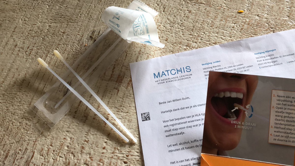 hepper1's tweet photo. Ik doe mee als #stamceldonor.
Ben te oud om het gratis te doen, maar doe het graag. #matchis #getipt #gedaan https://t.co/Fy73oLE7a3