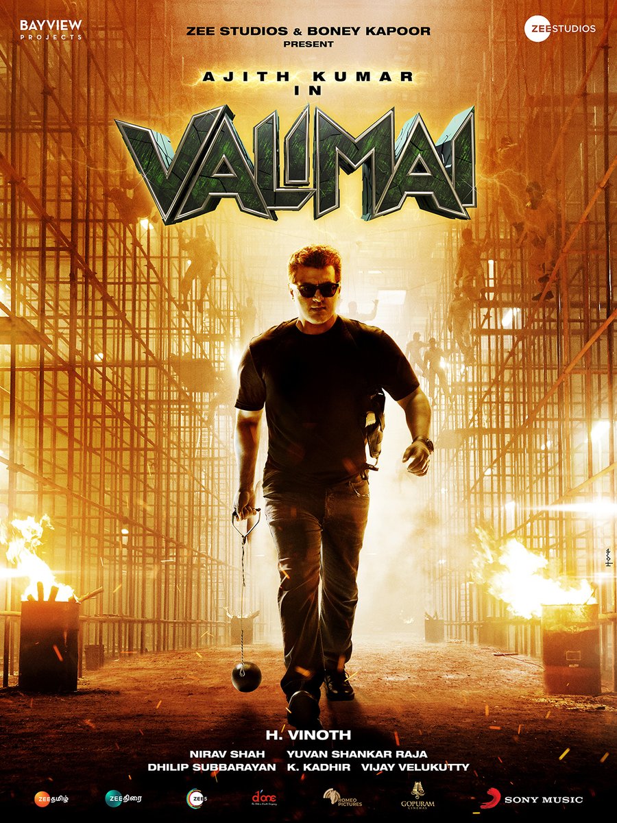 SonyMusicSouth's tweet photo. Power, Powerful ,Power-packed!  🔥

➡️https://t.co/qbjUKobdV8

#ValimaiFirstlook #Valimai

#ThalaAjith @BoneyKapoor #HVinoth @BayViewProjOffl @thisisysr @humasqureshi 
@ActorKartikeya
 
#ValimaiMotionPoster https://t.co/atZszKYHvK