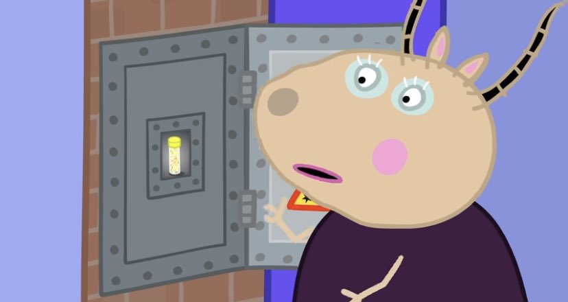 Making #readybrek for my little one feels a lot like dealing with glitter - no matter how careful I am it gets everywhere! Madame Gazelle gets it 😂 <a href="/peppapig/">Peppa Pig Official</a>