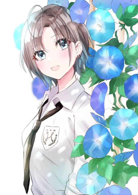朝顔 #浅倉透 #イラスト 