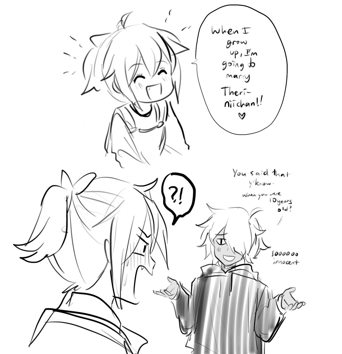 tressa/therion scribbles 🥴 goodnight! 