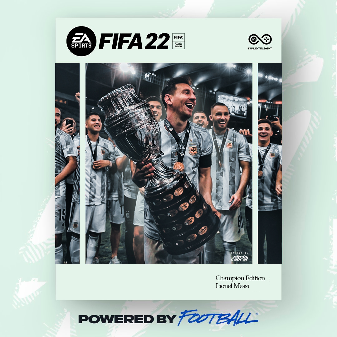 📀Cover #FIFA2022 "Champion Edition, Lionel Messi" 🏆

RT &amp; MG se agradecen 🔃❤️

@EASPORTSFIFA 
<a href="/Argentina/">🇦🇷 Selección Argentina ⭐⭐⭐</a> 
<a href="/TeamMessi/">Team Messi</a>