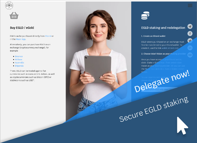 iVerseVision's tweet photo. You'd like to generate an attractive passive income with EGLD? Then you are exactly in the right place because we are among the leading staking providers worldwide.

https://t.co/bROzTIvsXF

#istarivision #Elrond #EGLD #egold #blockchain #Crypto #cryptonews #staking #egldstaking https://t.co/BoTwehF5mp