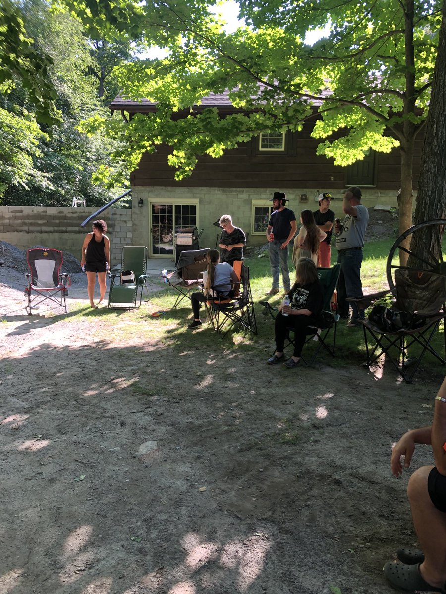 Wild turkey soup and bear sausage. Cleaning out freezers, getting ready for new seasons. Salads snuck into the party too!