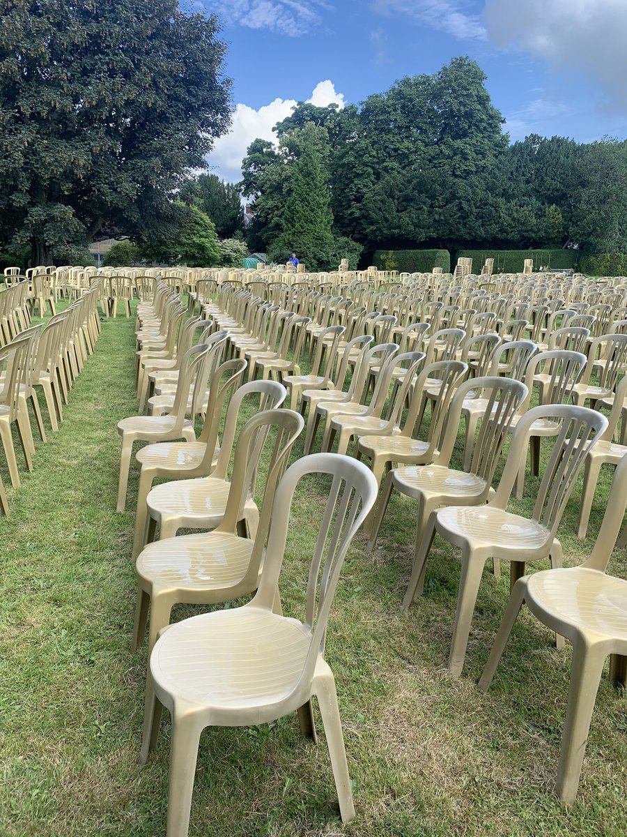 Just a few chairs to collect this morning. #marqueehireherts #furniturehire #chairhire #1000 meadowmarquees.co.uk