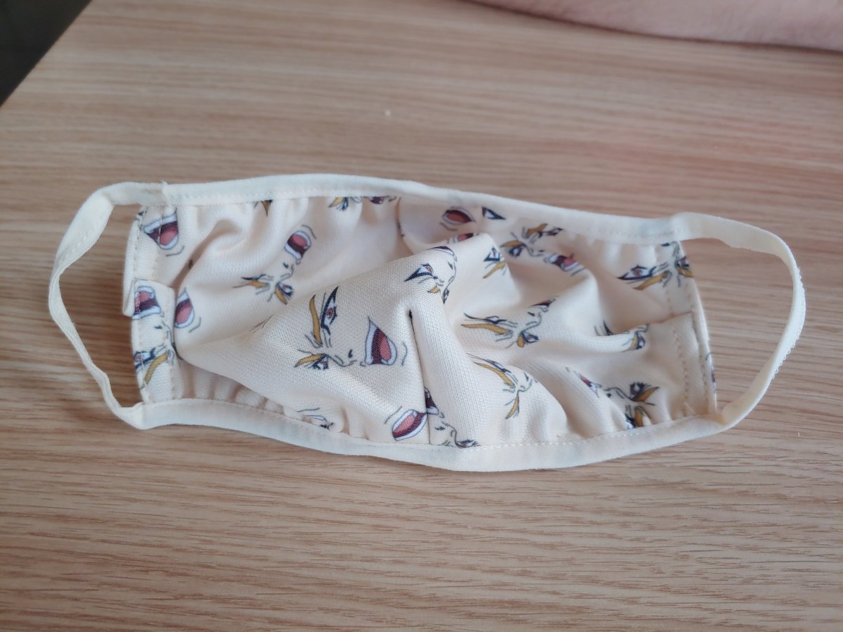 Handing this over to my friend when he needed a mask to enter restaurant is easily the greatest ruse I have ever pulled off (he hates ironic jojo fans)