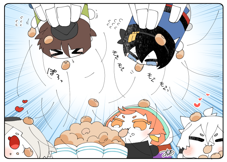 とある本丸のひと休み83「好きな朝食・三条もちの本丸」
この後すぐ、お世話係の石切丸さんが風呂場に連れて行きました😳
#息抜きもちちか
#くまみみ本丸