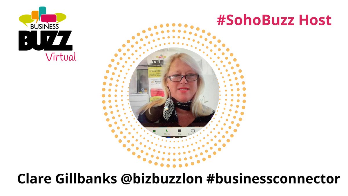 bizbuzzlon's tweet photo. We are looking forward to #SohoBuzz this week. Host @ClareGillbanks is supported by a fab team and sponsors.
Join us on Wed drop in anytime 10am - 12pm
Book online here via the app and we will see you in the Remo Room https://t.co/wy0JuyVxzg
#londonbuzz #notonzoom #connections https://t.co/9i2a4jJtIS