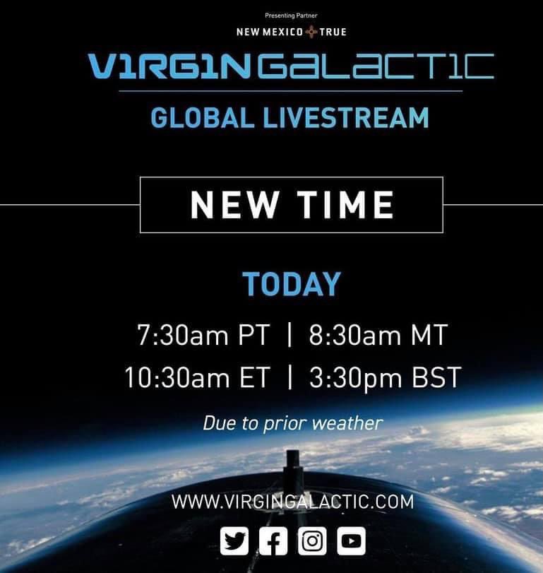 Wishing the team at <a href="/virgingalactic/">Virgin Galactic</a> &amp; <a href="/richardbranson/">Richard Branson</a> a safe and successful flight to space today. We’re living in exciting times - innovation like this is paving the way for future suborbital transportation systems. Ad Astra &amp; enjoy the view! 🌍. #Unity22 #STEM #innovation