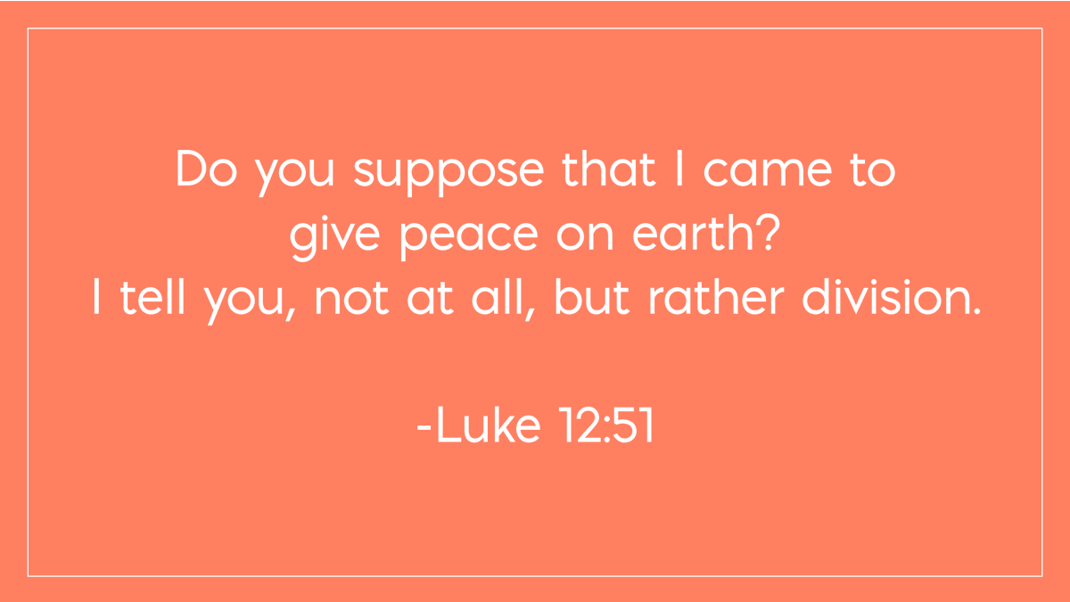 PrazorMusic's tweet photo. Do you suppose that I came to give peace on earth? I tell you, not at all, but rather division. -Luke 12:51

#prazor #scripture #christianmusic https://t.co/eipm7a19AV
