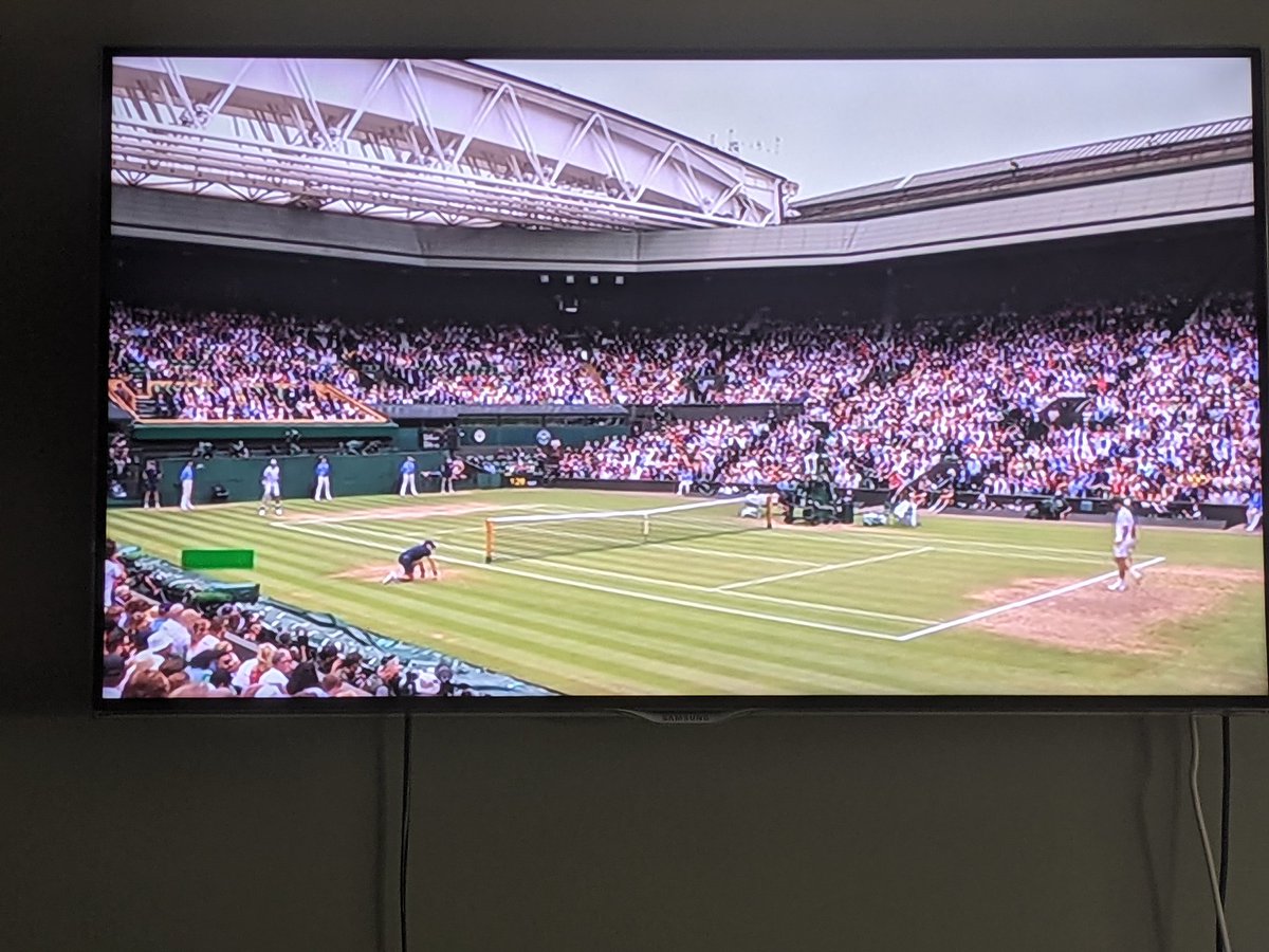 Can see everyone following the imposed distancing set until the 19th #CovidIsNotOver    #Wimbledon