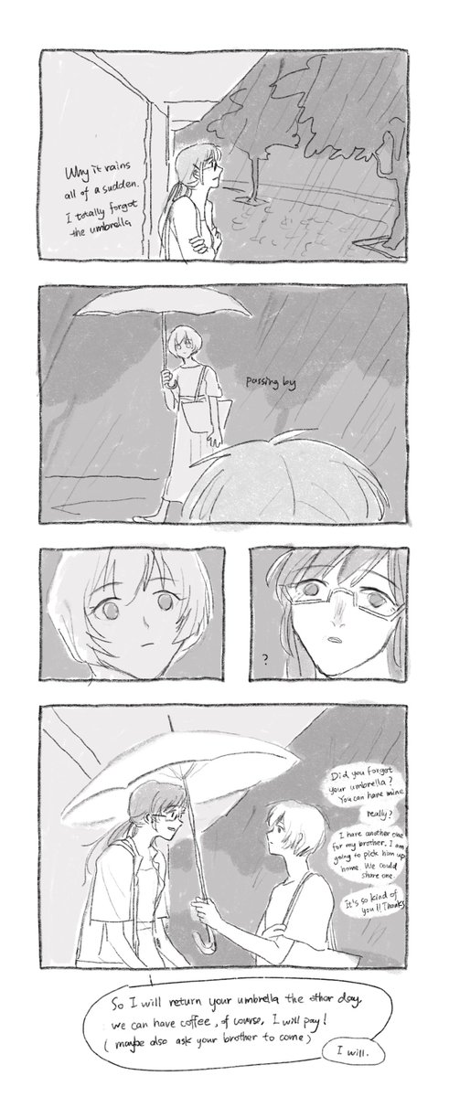 (previously) how Mari met Rei and Kaworu 