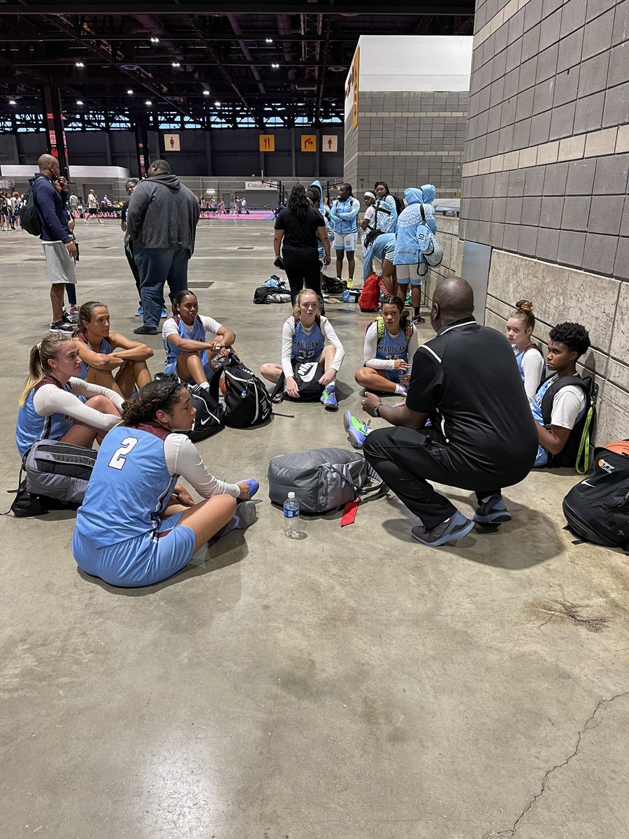 The squad is back at it today at 9:15 (ct. 59).  Yesterday we went 1-1 in two hard fought battles.  Ahmirie Hopson (11.5ppg), <a href="/myah_simmons/">Myah Simmons</a> (11.5ppg) and Maddy Nimmo (11ppg) led all scorers!  Maddy Lehker was huge in rebounding and <a href="/kaegipson/">Kae Gipson</a> had defense on 🔐