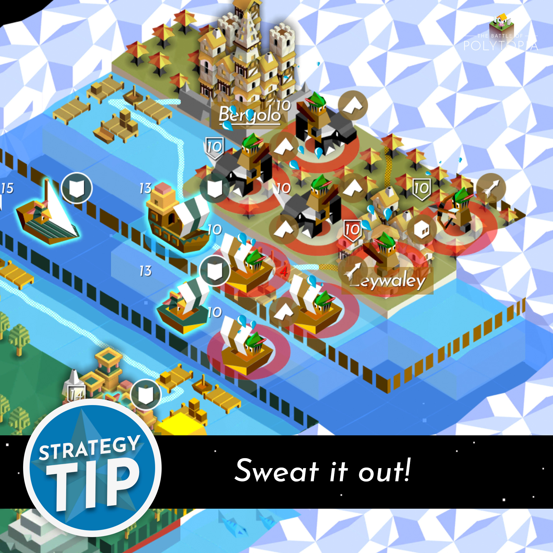 Midjiwan maker of Polytopia on Twitter: "Have you tested the “Battle  Preview” feature? Just look for sweat drops over enemies when you prepare  your attack. If they sweat they will die. And,