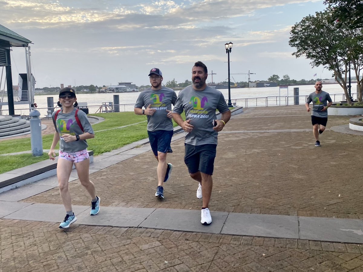 MollyMGorsuch's tweet photo. Loved running off the beignets with this #k12PR5k crew this morning! 🏃🏼♀️ 🏃🏻♂️ 🏃 #k12PRfit #WillRunForCarbs https://t.co/tDofrETYNJ