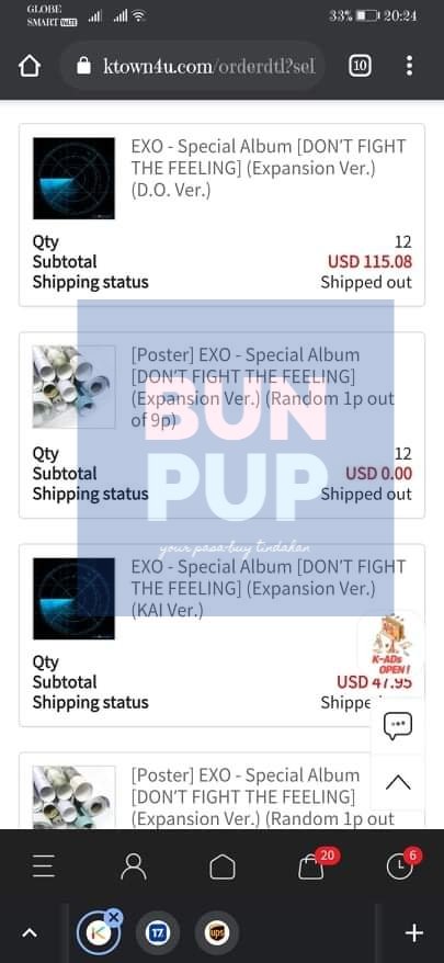 bunpupph's tweet photo. [ EXO DFTF ] ▷#BPPH_Updates
Hello, GOOD NEWS! Our pasabuy for DFTF Albums is finally shipped out by @ktown4u
Remember, this is NORMAL ETA so it will take 5-6 weeks to arrive here in PH. Let's be patient and wait more!~ 🤗😇🙇‍♀️

✈️ESTIMATED ARRIVAL:
— July-Aug (4th week) https://t.co/8TUj8ZdCi3