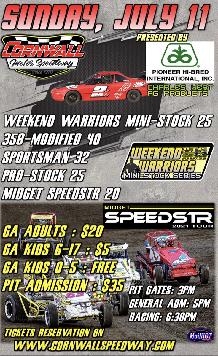 Cornwall Speedway (@cms_speedway) on Twitter photo Join us tonight for a great show! Tickets reservations on cornwallspeedway.com Join us tonight for a great show! Tickets reservations on cornwallspeedway.com