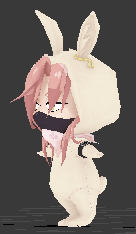 布なのに縫い目を最後にしていたので ようやく縫い目をテクスチャに描いた ののののイラスト