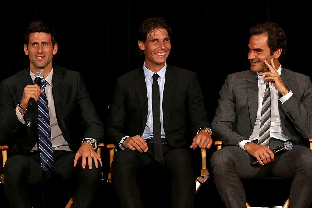 BlaugranaGB's tweet photo. @rogerfederer Tennis will never be dominated again in the way Federer, Nadal and Djokovic has done.

60 grand slams in total, unbelievable. https://t.co/KA2VfunzGW