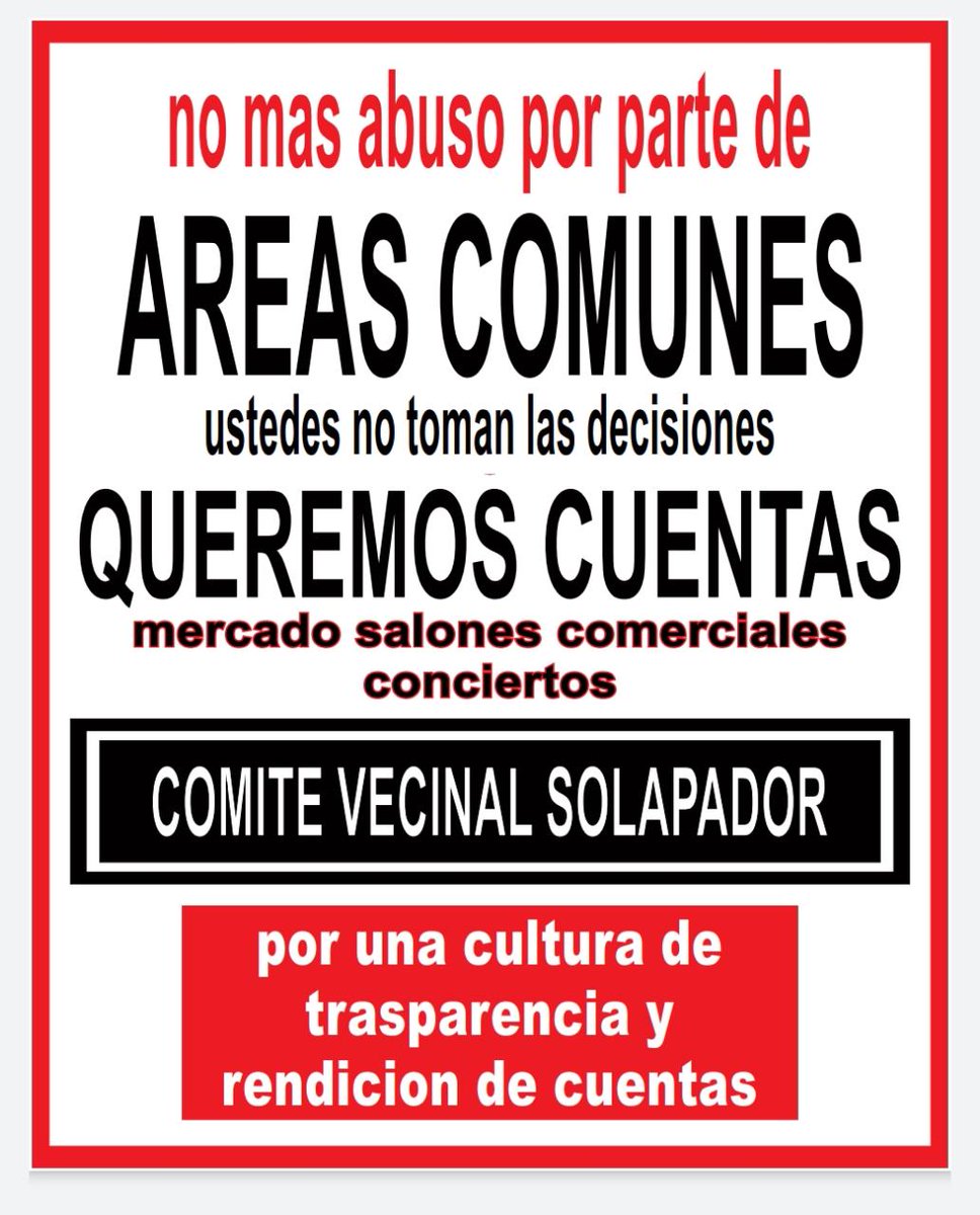 Solicitamos a <a href="/BJAlcaldia/">Alcaldía de Benito Juárez</a> su intervención como la del día de ayer, para terminar con la delincuencia en nuestra unidad, empezando por el pseudo comité de áreas comunes. No toleraremos más abusos <a href="/vecinoadolfopr2/">vecinoadolfoprietodelvalle</a> <a href="/vecinos_cdmx/">Vecinos Alcaldía Benito Juárez CDMX</a> <a href="/ProsocCDMX/">Procuraduría Social de la CdMx</a>