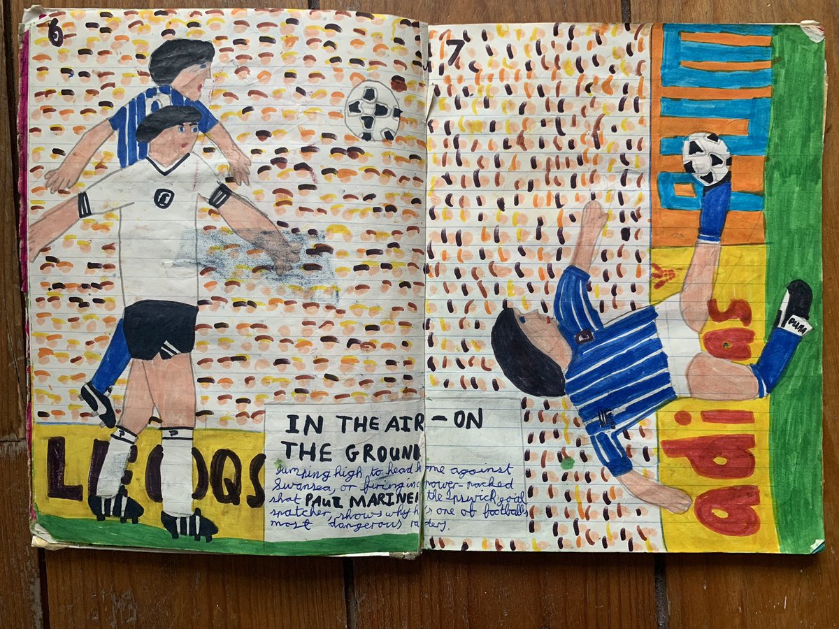 markbarlow's tweet photo. I always had a soft spot for @Paul_Mariner, RIP. Found this from 83-84 when my Saturday afternoons were spent copying pictures out of football annuals #itfc https://t.co/ToNe0Nkm0V