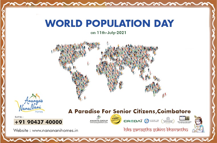 NanananiHomes's tweet photo. World Population Day is an annual event, observed on July 11 every year, which seeks to raise awareness of global population issues.
To know more about our NanaNani's Lifestyle, Contact, https://t.co/yNsWhDuWyK 
#WorldPopulationDay, #WorldPopulationDay2021, #NanaNaniHomes https://t.co/8PnJCHumoP