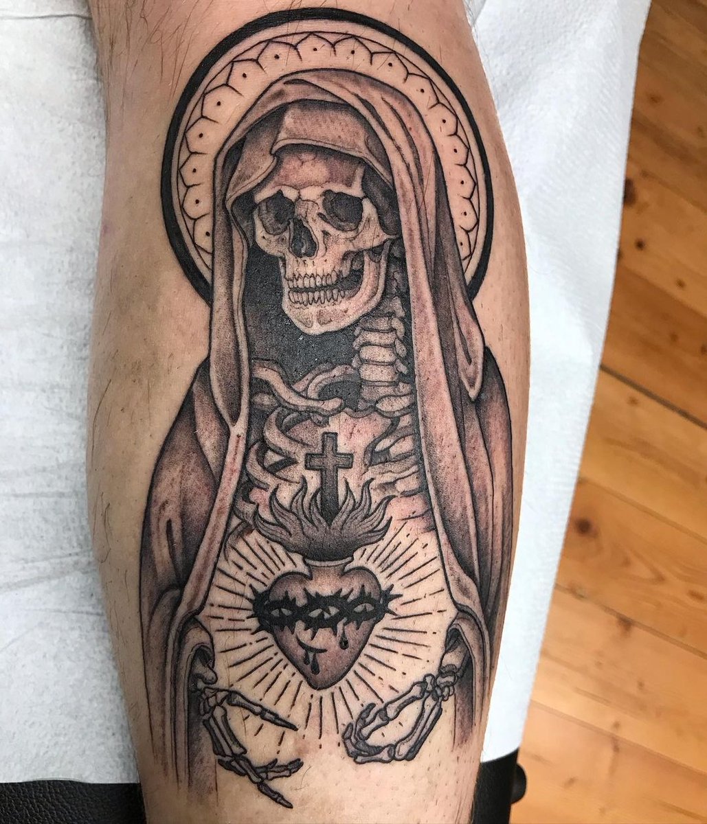 sacred heart of mary tattoo