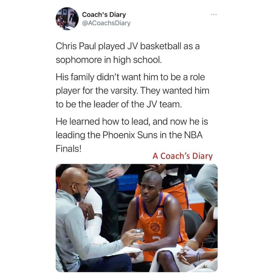 With tryouts quickly approaching, we can all learn a lesson or two from Chris Paul. #trusttheprocess