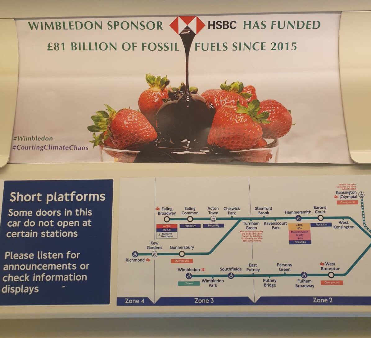 XRRichmondUK's tweet photo. Wimbledon is sponsored by HSBC, a bank that’s funded £81 billion of fossil fuel projects since the #ParisAgreement.
#Wimbledon
#Wimbledon2021
#CourtingClimateChaos
#StrawberriesAndOil
#MakeARacketForOurPlanet
#DropHSBC https://t.co/GEh4nIRki6