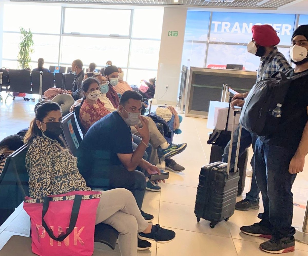AbhishekJagini's tweet photo. About 400 Indian passengers are stranded at Nikolas Tesla Airport, Belgrade, Serbia. Most of these passengers had connecting flights via Belgrade to different locations, while they were in transit there was a sudden change in policy to a mandatory 7 day quarantine. https://t.co/kMFq56Z8m7