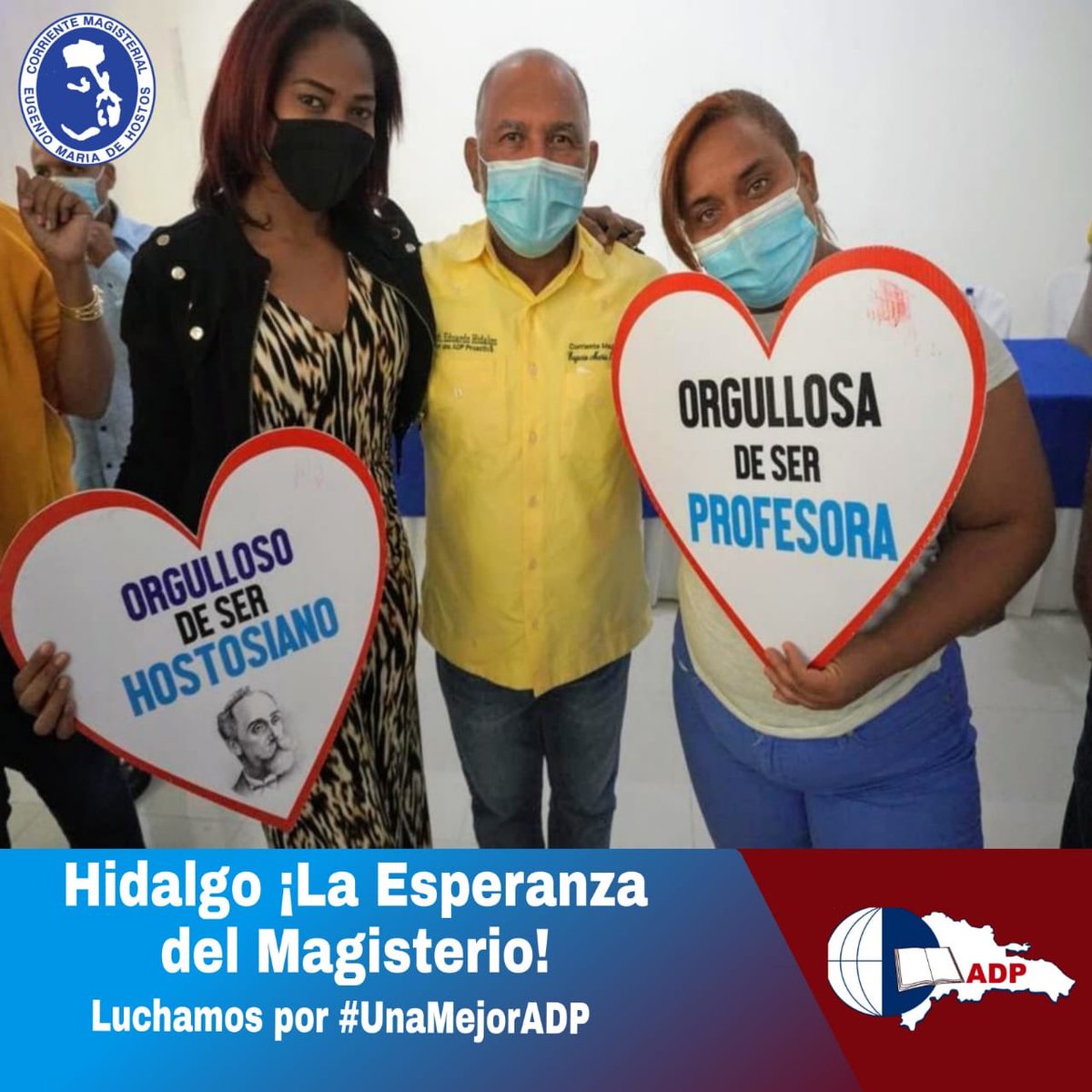 hostosgloriosa's tweet photo. #HidalgoVuelve. Decía (Don Bosco). "Por los jóvenes hemos de estar dispuestos a soportar cualquier contratiempo y fatiga". Nuestra gestión a partir octubre, estará enfocada entre otras temas, a trabajar con la nueva generación de maestros/as, ellos son el porvenir de @NuestraADP https://t.co/UOGBAOQa1m