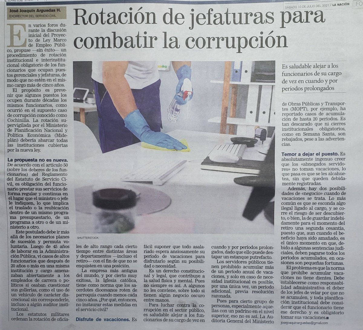 baldizoncr's tweet photo. Siempre es un gusto leer a don José Joaquín en propuestas de empleo público. Claridad y sencillez técnica! https://t.co/vpneJXLfk1