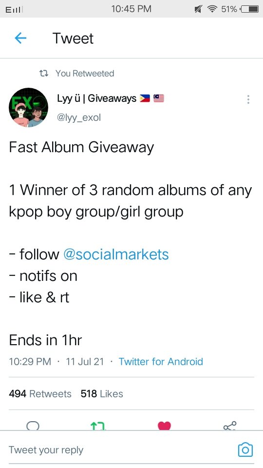 Aerybel's tweet photo. @lyy_exol @sociaImarkets palarin sana🙏🙏🙏 thanks po🎈 https://t.co/xy4zSz57oO