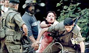 mahtowin1's tweet photo. On #July11, 1990 the Oka Crisis (Kanesatake Resistance) began when the Quebec Provincial Police raided a Mohawk effort to stop a golf course expansion. Kahnawake shut down highways &amp; the Mercier Bridge in solidarity. Indigenous people  across the continent showed solidarity. https://t.co/liRymDcxnD