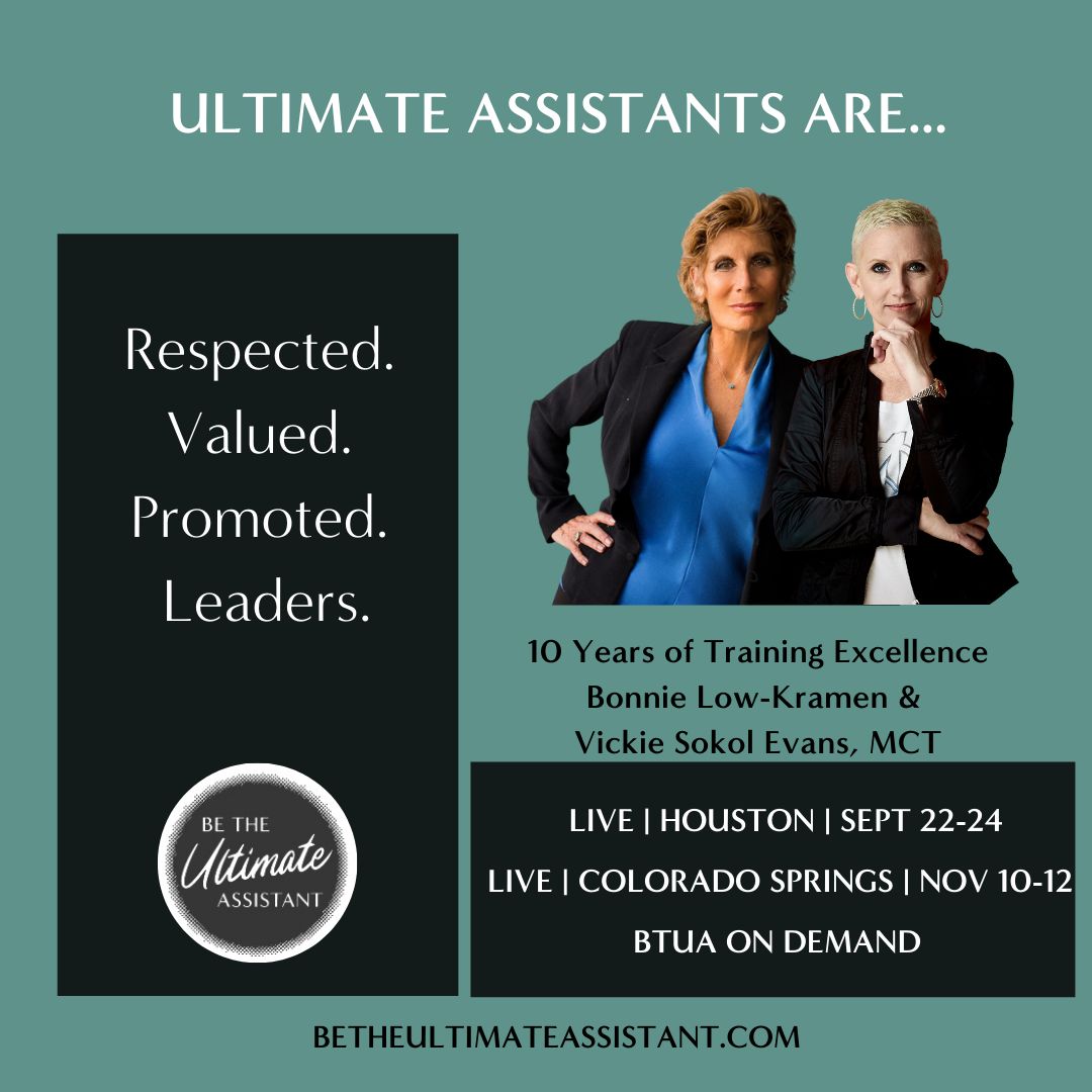 BonnieLowKramen's tweet photo. Ultimate Assistants take charge at BTUA. The stakes in our workplace are very high. Ultimate Assistants must excel in both the soft skills of leadership &amp; communication AND the hard skills of technology &amp; productivity. https://t.co/QZVQjvsBs0
#AssistantTraining #UltimateWorkplace https://t.co/PrRzRaW7mT