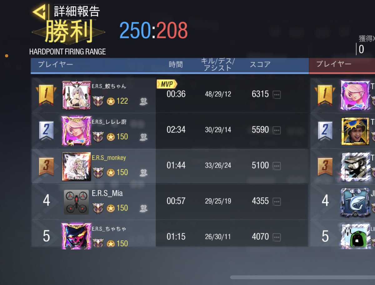 ers__clan's tweet photo. 7月11日(日)
22時スクリム

Times Parkingクラン様

3-1

本日はスクリムありがとうございました！
また機会がありましたらよろしくお願いします！ https://t.co/w1E6LWhY1W