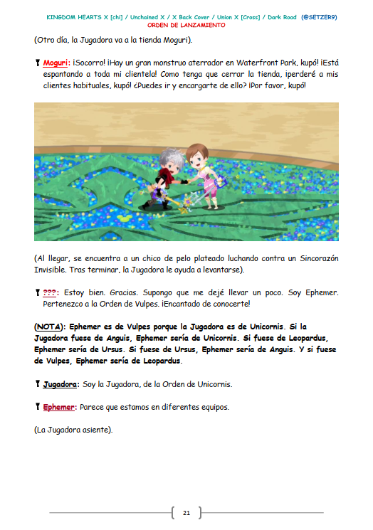 SETZER9's tweet photo. Fans de Kingdom Hearts, os presento:

"El Libro de las Profecías: La Aventura del/a Jugador/a, el Plan del Maestro y el Viaje de Xehanort".

Un PDF con la historia 100% (sin relleno) de los Juegos de Móviles. Versión del Jugador y de la Jugadora.

https://t.co/4ecVhrK9pK https://t.co/p99LPz1MTN