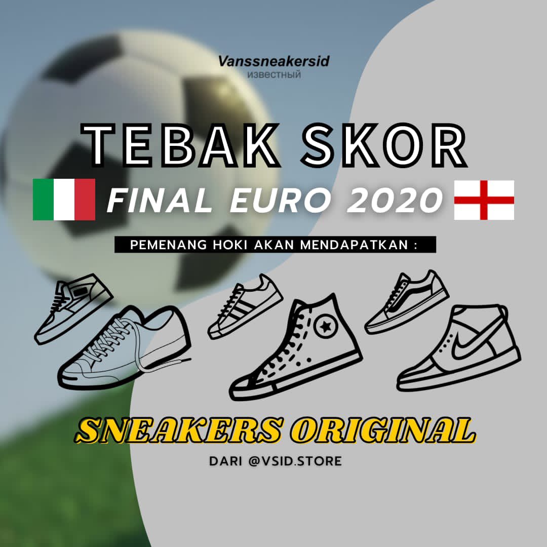 bosen liat berita copad copid, mending kita ikutan tebak score aja yuk!😝
nambah imun, nambah koleksi sepatu juga broku siskun🤟🏻✨
langsung ke Instagram kita ya!
instagram.com/vsid.store?utm…