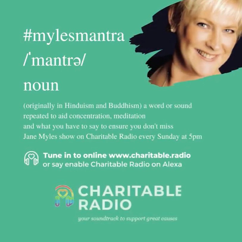 Angelbr5's tweet photo. While you are gearing up for the big match later, take some time out to listen in to https://t.co/IP65qKMnnI from 5pm for the #mylesmantra of the week @charitableradio #radioforgood #charitableradio https://t.co/veGxhHJMqP