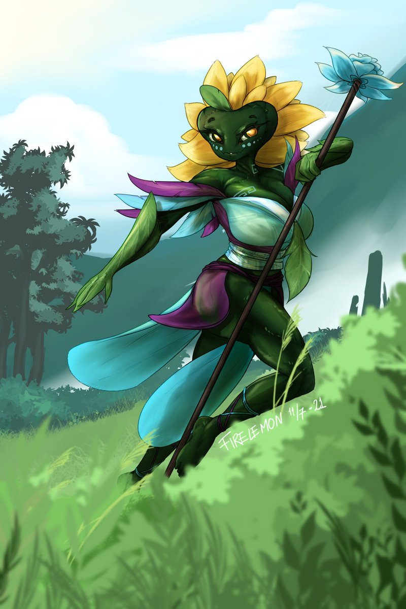 f1r3lemon's tweet photo. Thank you for the request @Brunosky_Inc! Khuyana's mighty cute and I'm glad for the chance to draw her https://t.co/jr2jjaLB2n