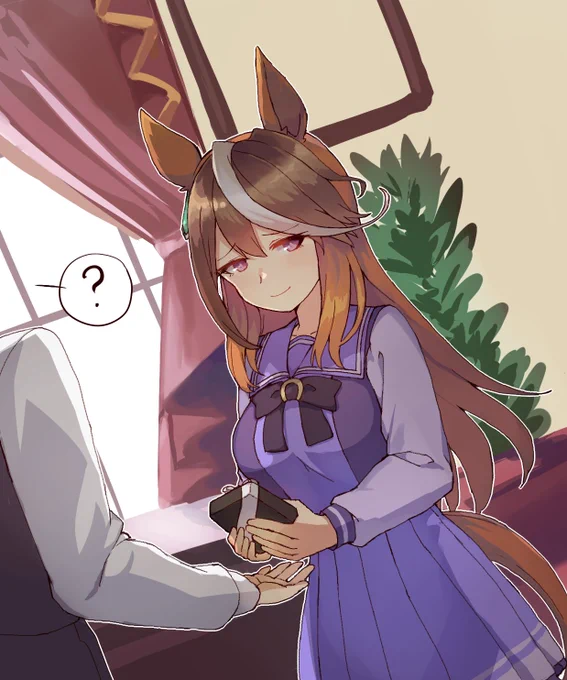 「実は私、魔法が使えるのだよ。手を出して目を瞑ってくれ。」

普通に渡さないで照れ隠しで芝居しちゃったカイチョーかわいい。 