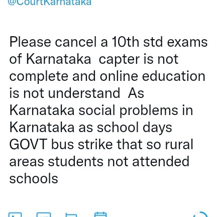 HalumataH's tweet photo. @nimmasuresh Please cancel a 10th std exams of Karnataka https://t.co/XI0XkUIygu