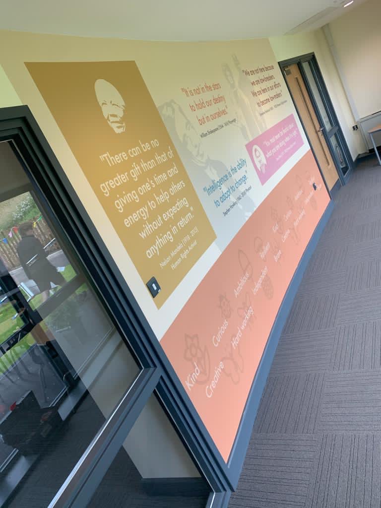 Just look at some of our amazing inspirational quotes walls in the KS2 Burrow. Initial ideas by @MrsHughes_HMCS &amp; <a href="/Garbett_HMCS/">Mrs Garbett</a> then designed by @TMT_headfarmer we 💕💕💕them