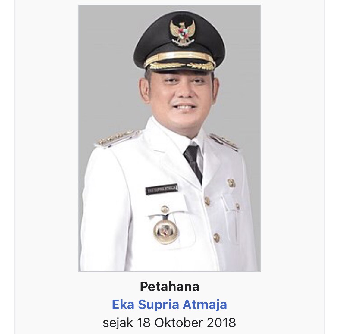 innalillahi wa inna ilaihi raji'un, telah berpulang sahabat saya, Bupati Kabupaten Bekasi, Eka Supria Atmaja malam ini pukul 21:30. Semoga almarhum diterima disisiNya. Mohon doanya ya para warga 🙏