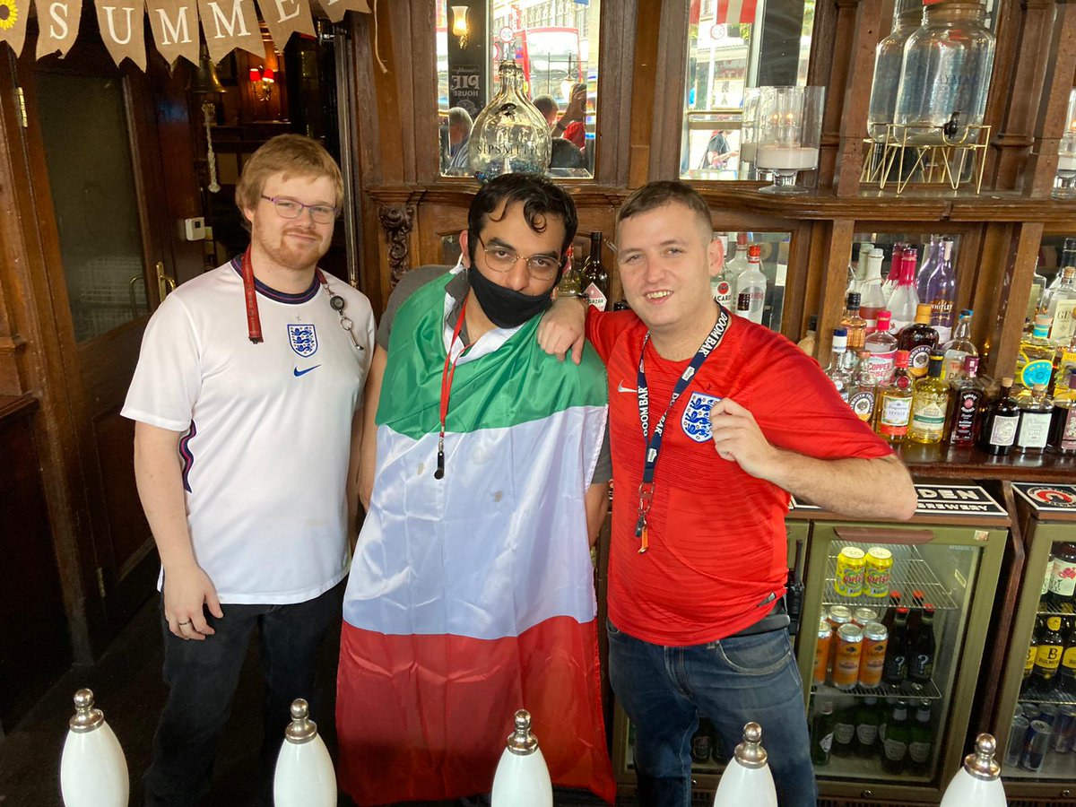 Team Falcon - Match ready for tonight's final!
🏴󠁧󠁢󠁥󠁮󠁧󠁿 Vs 🇮🇹!

Tables booked... Tensions building... Only a few hours left to go til the final... are you ready? Let's hope for a celebration tonight! 

COME ON ENGLAND! ⚽
#FootballsComingHome #TeamFalcon #NicholsonsPubs