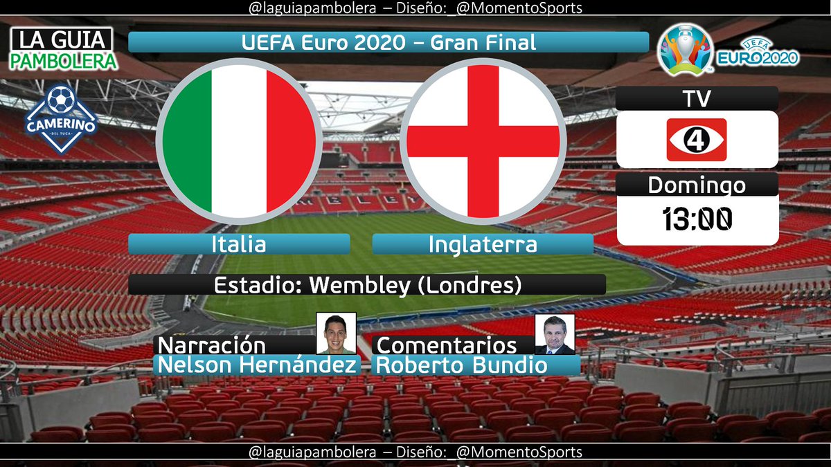 laguiap_centro's tweet photo. HOY: #EURO2020 🇸🇻 #EuroxEl4 @Vivo_Azzurro @England por @Canal4TCS con @nhvaldesTCS y @rbundioTCS (12:00hrs) https://t.co/fJeWZa9QGA